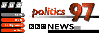 Screenshot of the BBC Politics 97 web site
