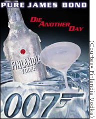 Turncoat Brosnan drink Finnish Vodka. I'll finish his vodka.